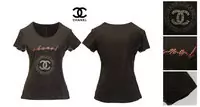 femmes chanel t-shirt populaire coton 2013 paris chanel brun